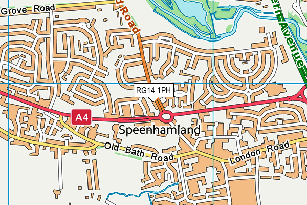 RG14 1PH map - OS VectorMap District (Ordnance Survey)