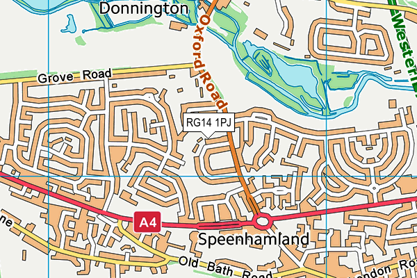 RG14 1PJ map - OS VectorMap District (Ordnance Survey)