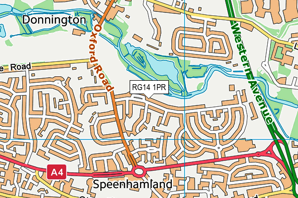 RG14 1PR map - OS VectorMap District (Ordnance Survey)