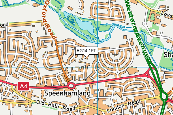 RG14 1PT map - OS VectorMap District (Ordnance Survey)