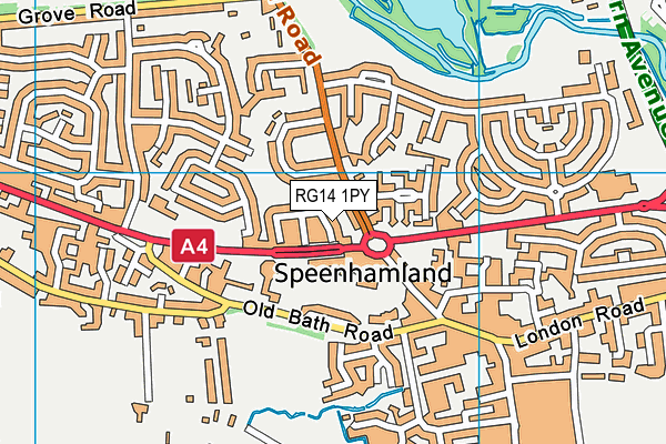 RG14 1PY map - OS VectorMap District (Ordnance Survey)