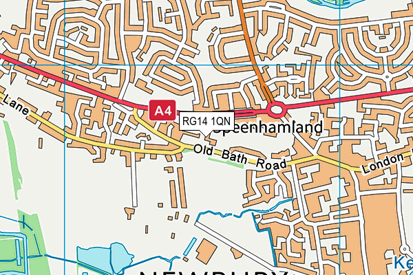 RG14 1QN map - OS VectorMap District (Ordnance Survey)