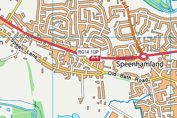 RG14 1QP map - OS VectorMap District (Ordnance Survey)