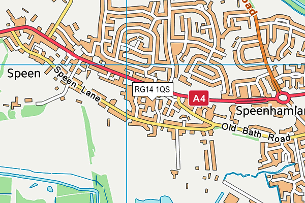 RG14 1QS map - OS VectorMap District (Ordnance Survey)