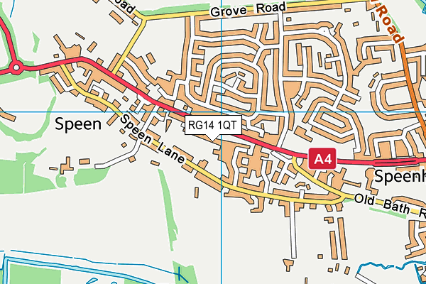 RG14 1QT map - OS VectorMap District (Ordnance Survey)