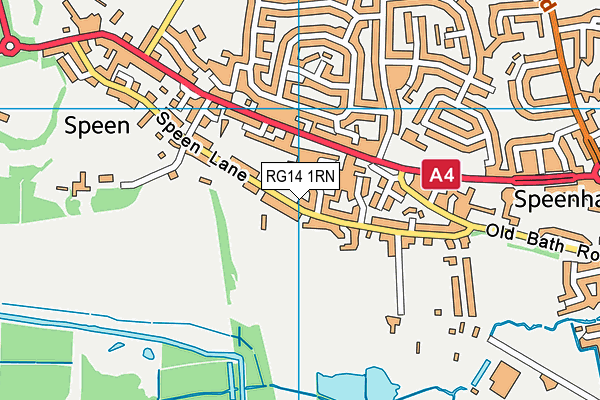 RG14 1RN map - OS VectorMap District (Ordnance Survey)
