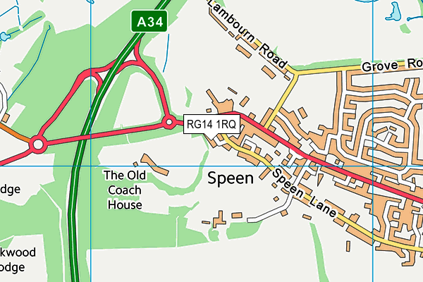 RG14 1RQ map - OS VectorMap District (Ordnance Survey)