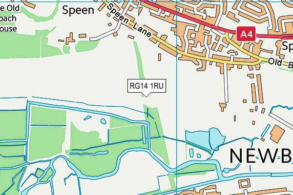 RG14 1RU map - OS VectorMap District (Ordnance Survey)