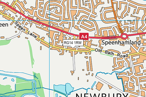 RG14 1RW map - OS VectorMap District (Ordnance Survey)