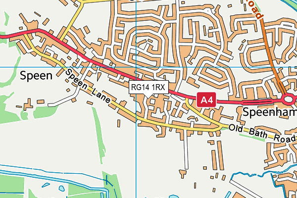 RG14 1RX map - OS VectorMap District (Ordnance Survey)
