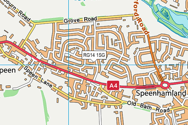 RG14 1SG map - OS VectorMap District (Ordnance Survey)