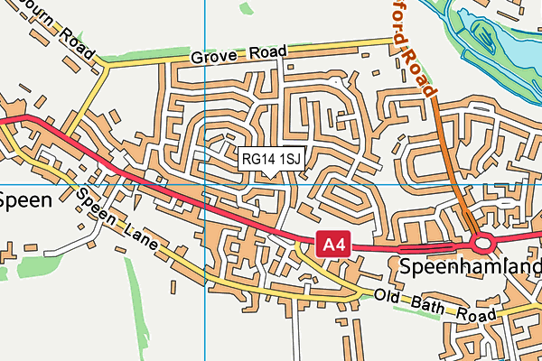 RG14 1SJ map - OS VectorMap District (Ordnance Survey)