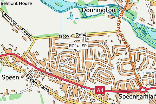 RG14 1SP map - OS VectorMap District (Ordnance Survey)