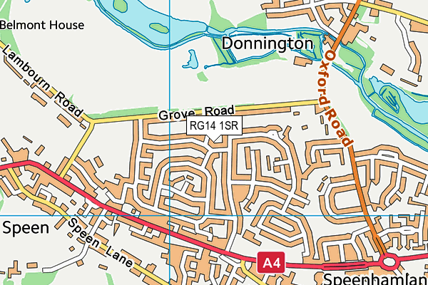 RG14 1SR map - OS VectorMap District (Ordnance Survey)