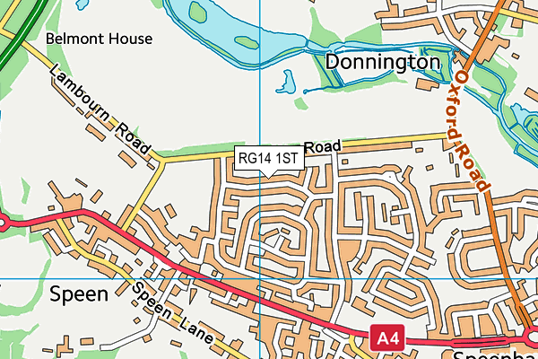 RG14 1ST map - OS VectorMap District (Ordnance Survey)