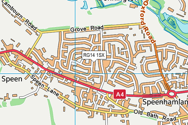 RG14 1SX map - OS VectorMap District (Ordnance Survey)