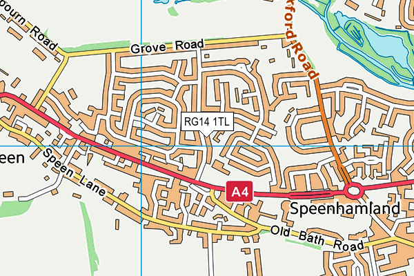 RG14 1TL map - OS VectorMap District (Ordnance Survey)
