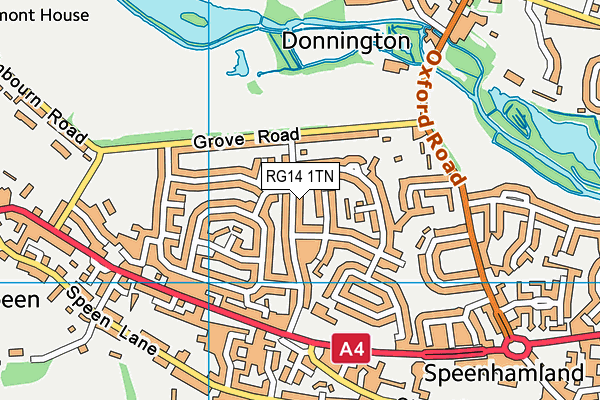 RG14 1TN map - OS VectorMap District (Ordnance Survey)