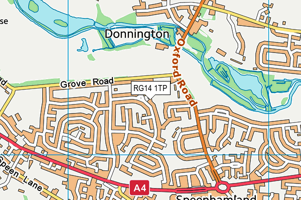 RG14 1TP map - OS VectorMap District (Ordnance Survey)