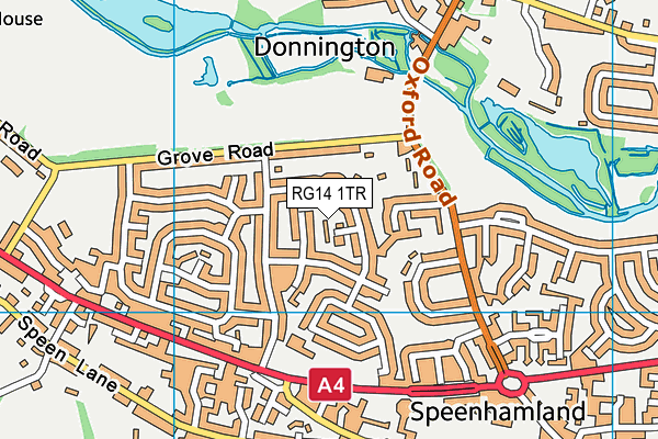 RG14 1TR map - OS VectorMap District (Ordnance Survey)