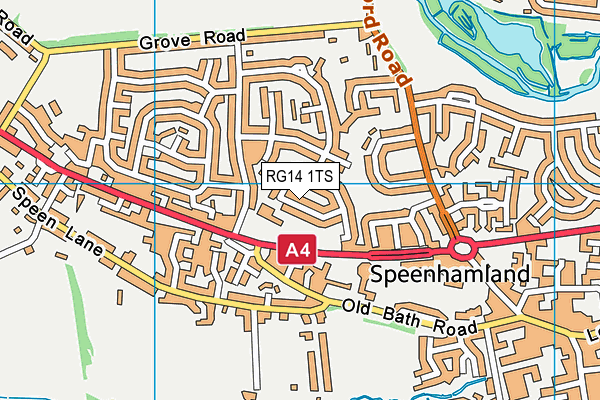 Robert Sandilands Primary School and Nursery map (RG14 1TS) - OS VectorMap District (Ordnance Survey)