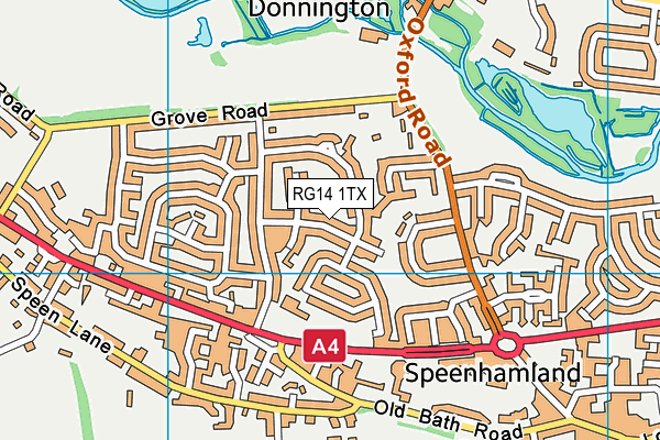 RG14 1TX map - OS VectorMap District (Ordnance Survey)