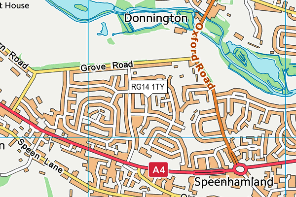 RG14 1TY map - OS VectorMap District (Ordnance Survey)