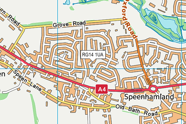 RG14 1UA map - OS VectorMap District (Ordnance Survey)