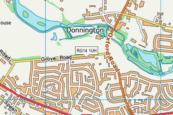 RG14 1UH map - OS VectorMap District (Ordnance Survey)