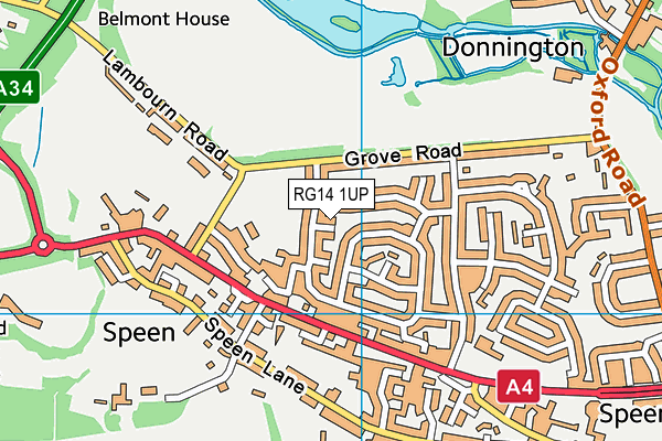 RG14 1UP map - OS VectorMap District (Ordnance Survey)