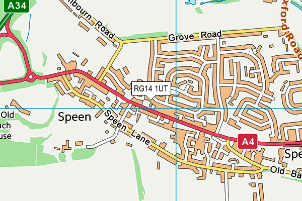 RG14 1UT map - OS VectorMap District (Ordnance Survey)