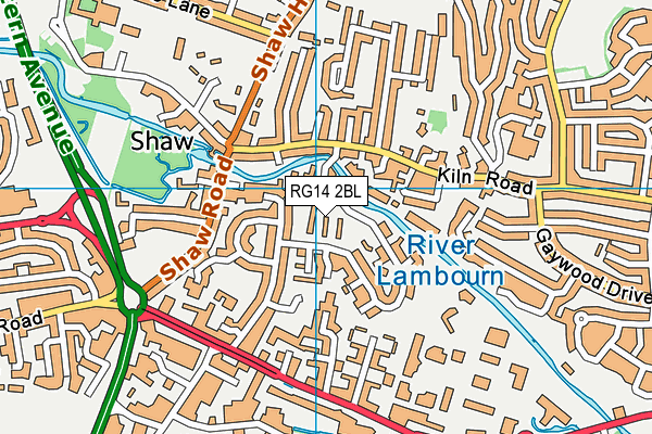 RG14 2BL map - OS VectorMap District (Ordnance Survey)