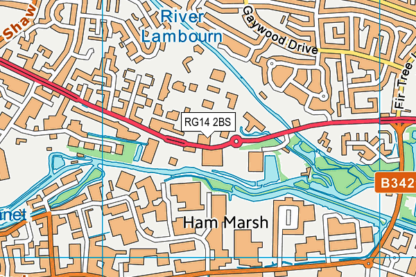 RG14 2BS map - OS VectorMap District (Ordnance Survey)