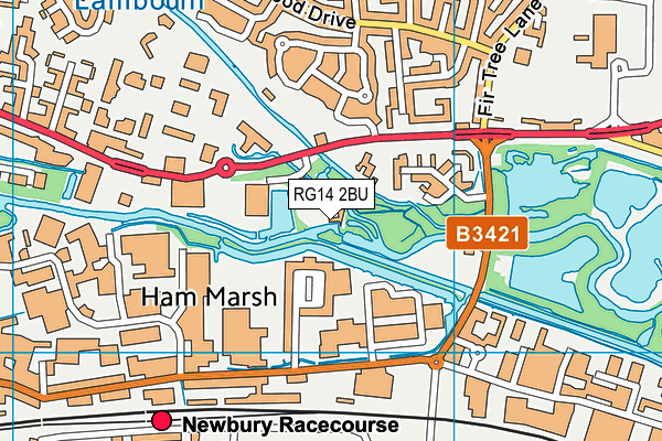 RG14 2BU map - OS VectorMap District (Ordnance Survey)