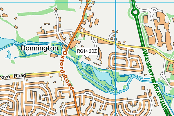 RG14 2DZ map - OS VectorMap District (Ordnance Survey)