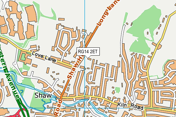 RG14 2ET map - OS VectorMap District (Ordnance Survey)