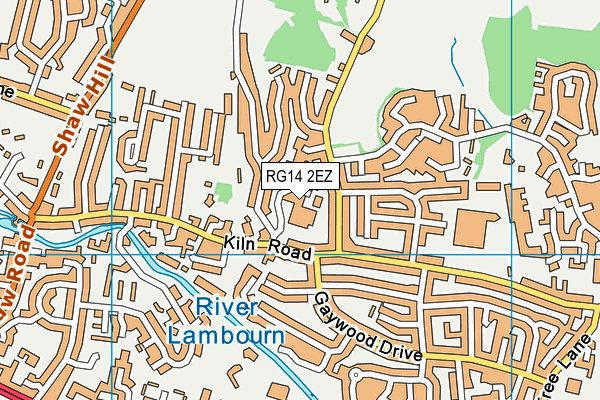RG14 2EZ map - OS VectorMap District (Ordnance Survey)
