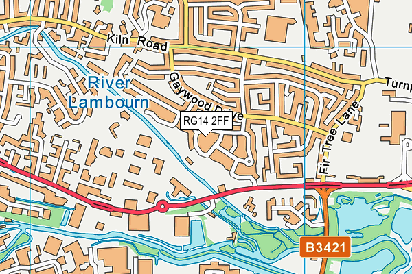 RG14 2FF map - OS VectorMap District (Ordnance Survey)