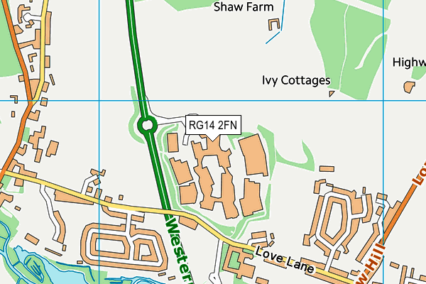 RG14 2FN map - OS VectorMap District (Ordnance Survey)