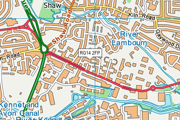 RG14 2FP map - OS VectorMap District (Ordnance Survey)