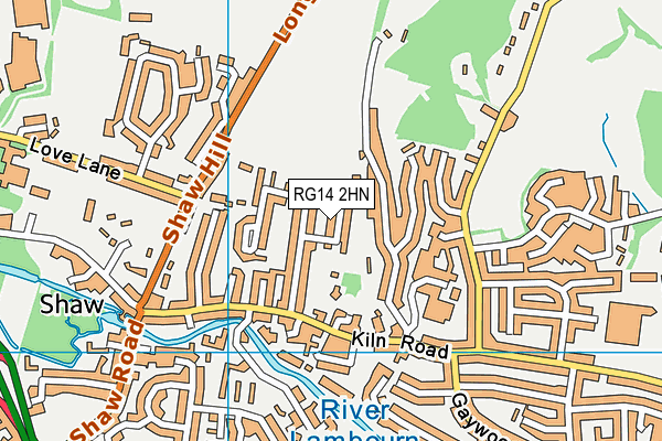 RG14 2HN map - OS VectorMap District (Ordnance Survey)