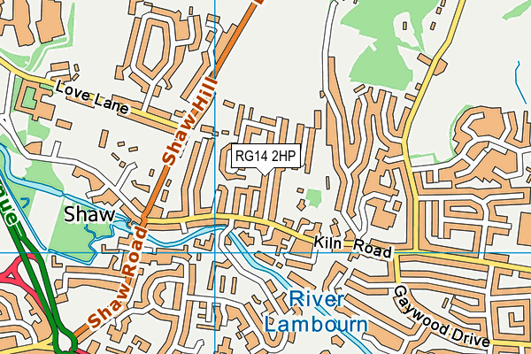 RG14 2HP map - OS VectorMap District (Ordnance Survey)