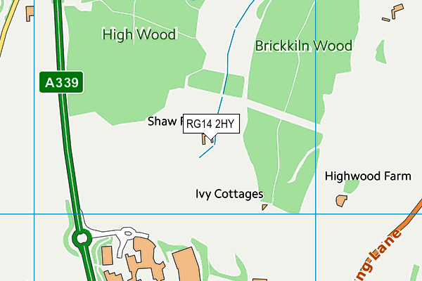 RG14 2HY map - OS VectorMap District (Ordnance Survey)