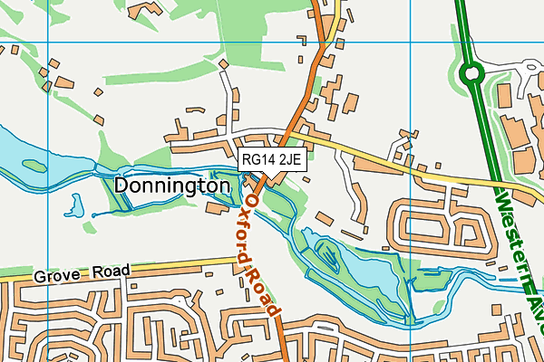 RG14 2JE map - OS VectorMap District (Ordnance Survey)