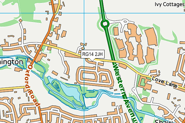 RG14 2JH map - OS VectorMap District (Ordnance Survey)