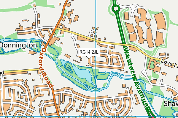 RG14 2JL map - OS VectorMap District (Ordnance Survey)