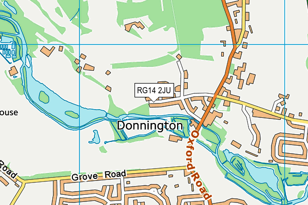 RG14 2JU map - OS VectorMap District (Ordnance Survey)