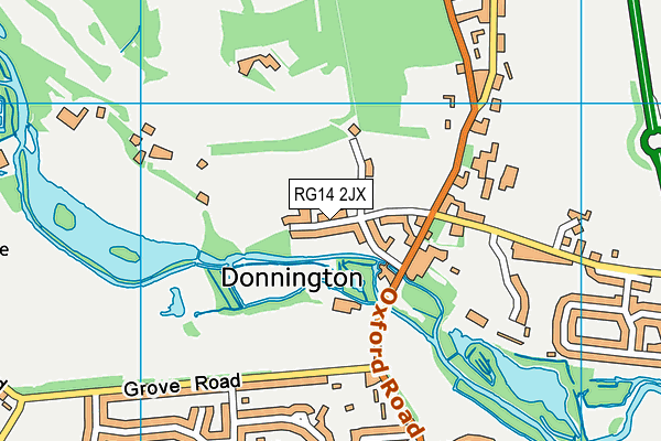 RG14 2JX map - OS VectorMap District (Ordnance Survey)