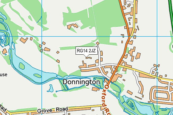 RG14 2JZ map - OS VectorMap District (Ordnance Survey)