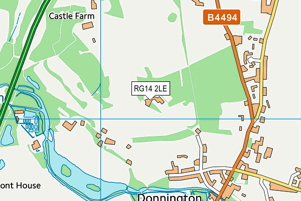 RG14 2LE map - OS VectorMap District (Ordnance Survey)
